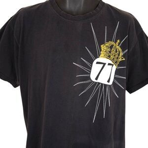 Seventyseven T Shirt Mens Size Large Black 77 Urban Streetwear King